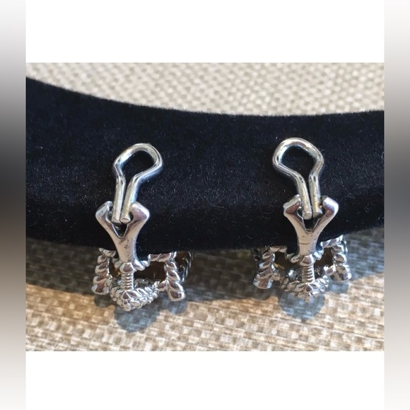 Pre-loved Judity Ripka "Clip" Citrine Stud Earrings! - Picture 2 of 4